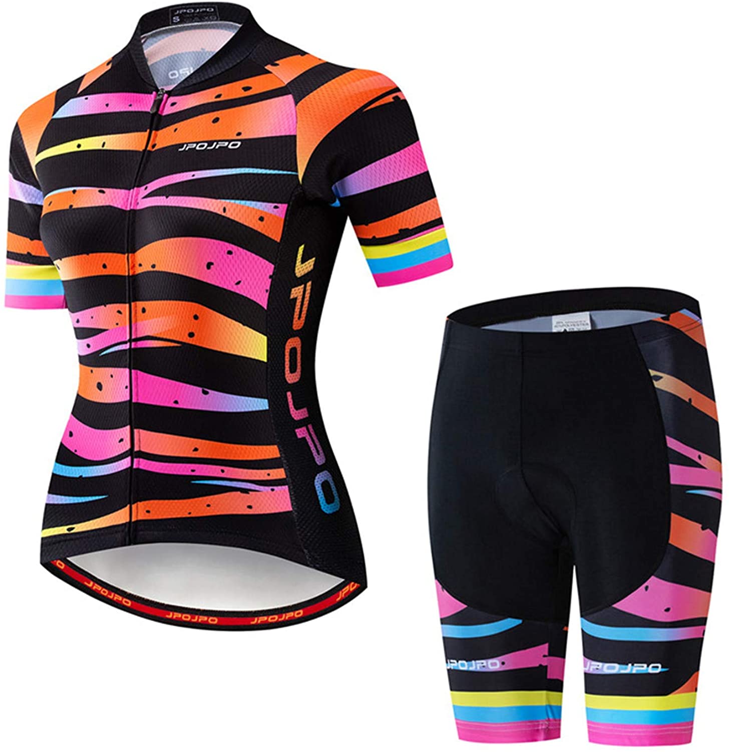 Women's Cycling Clothing Short Sleeve Bike Jersey Sets Bib Shorts Summer Cycling Sets Reflective