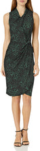 
                        
                          Muat gambar ke penampil Galeri, Amazon Brand - Lark &amp; Ro Women's Sleeveless Crossover Twist Neck Faux Wrap Dress
                        
                      