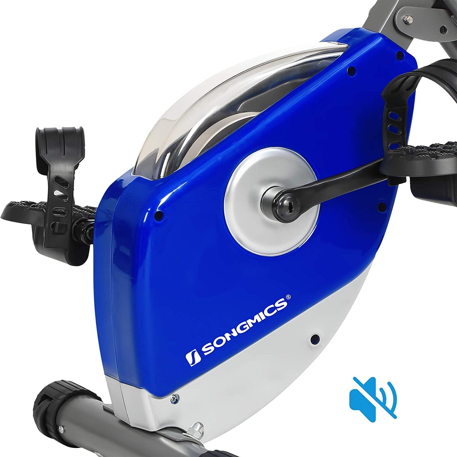 SONGMICS Exercise Bike, Foldable Indoor Cycling Bike for Fitness Workout, Phone Holder, 220 lb Max. Weight - JOY2ESpree