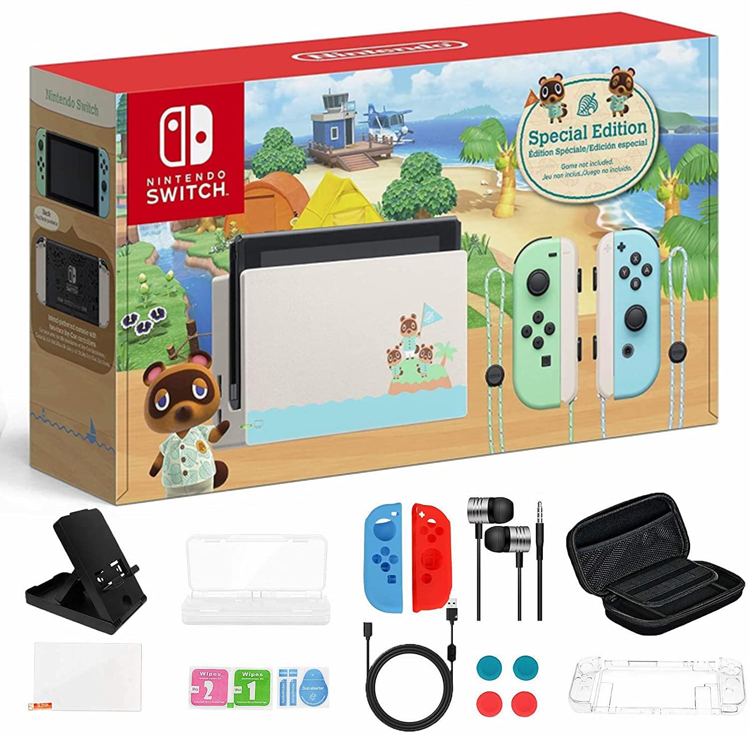 Newest Nintendo Switch Animal Crossing: New Horizons Edition 32GB Console - JOY2ESpree
