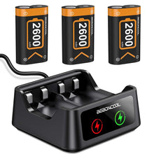 
                        
                          將圖片載入圖庫檢視器 BEBONCOOL Charger Kit for Xbox One Controller Battery Pack, 3x2600mAh Rechargeable Battery Packs Charging Station Kit - JOY2ESpree
                        
                      