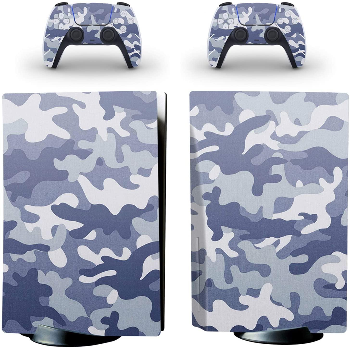 gotor Vinyl Skin Decals Cover Wrap Sticker Faceplate for PS5 Playstation 5 Console and 2 Controllers Skins (PS5 (Not The Digital Edition), B01) - JOY2ESpree