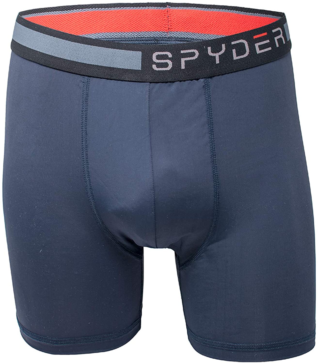 Spyder Mens Boxer Briefs Performance Sports Compression Shorts Athletic Mens Underwear - Mens Boxers Brief - 3 Pack for Men