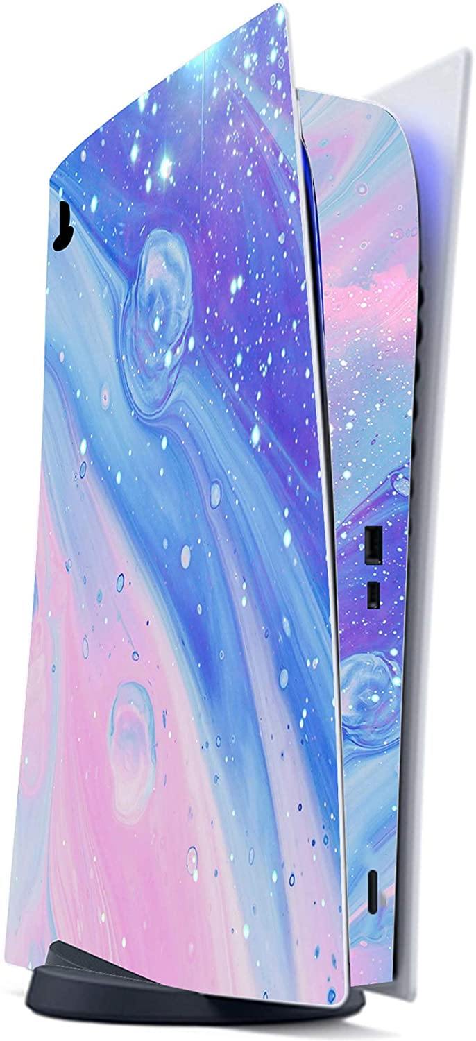 PlayVital Blue Nebula Full Set Skin Decal for PS5 Console Digital Edition - JOY2ESpree