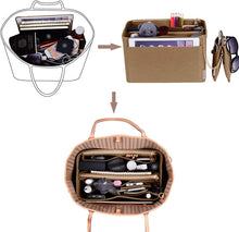 
                        
                          Load image into Gallery viewer, Purse Organizer, Purse Organizer Insert With 2 Metal Zipper, Bag Organizer With RFID Blocking Pocket Purse Organizer insert
                        
                      