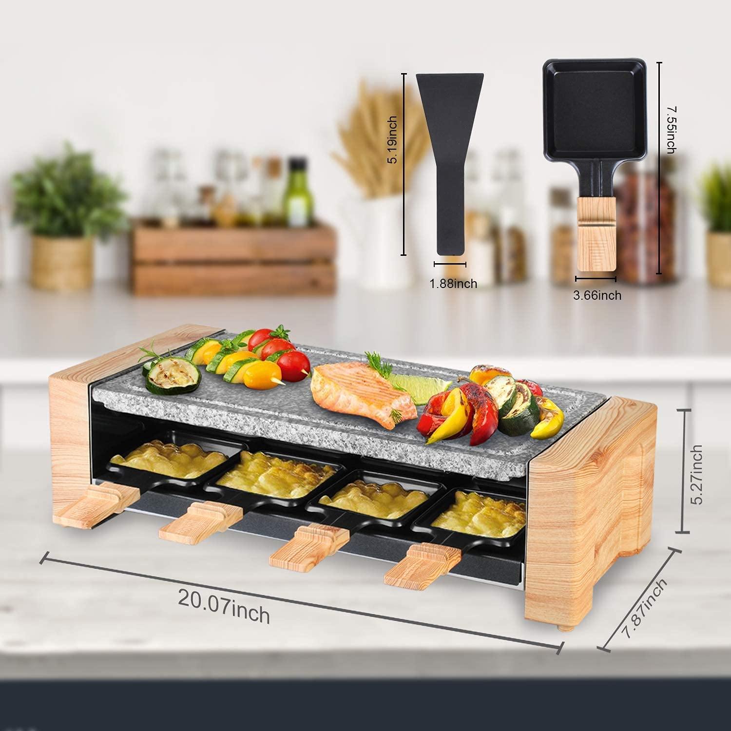Artestia Electric Raclette Table Grill, Korean Bbq Grill, Raclette Grill 1450W Removable 2-In-1 with Grill Stone - JOY2ESpree