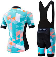 
                        
                          Muat gambar ke penampil Galeri, Women's Cycling Clothing Short Sleeve Bike Jersey Sets Bib Shorts Summer Cycling Sets Reflective
                        
                      
