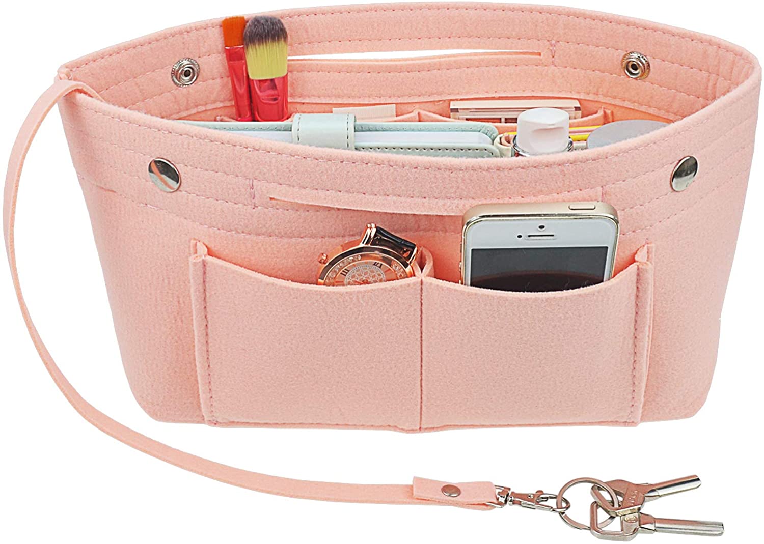 YIICOOLY Felt Tote Handbag Purse Organizer Insert Divider Shaper Bag in Bag