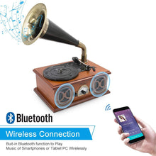 
                        
                          गैलरी व्यूवर में इमेज लोड करें, LP&amp;NO.1 Record Player, Classic Bluetooth Turntable with USB Recording - JOY2ESpree
                        
                      
