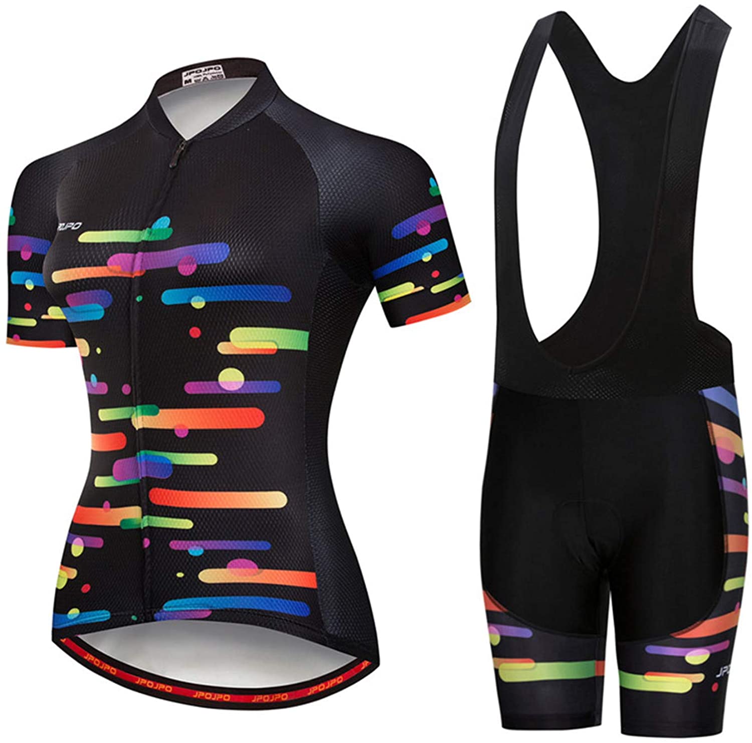 Women's Cycling Clothing Short Sleeve Bike Jersey Sets Bib Shorts Summer Cycling Sets Reflective