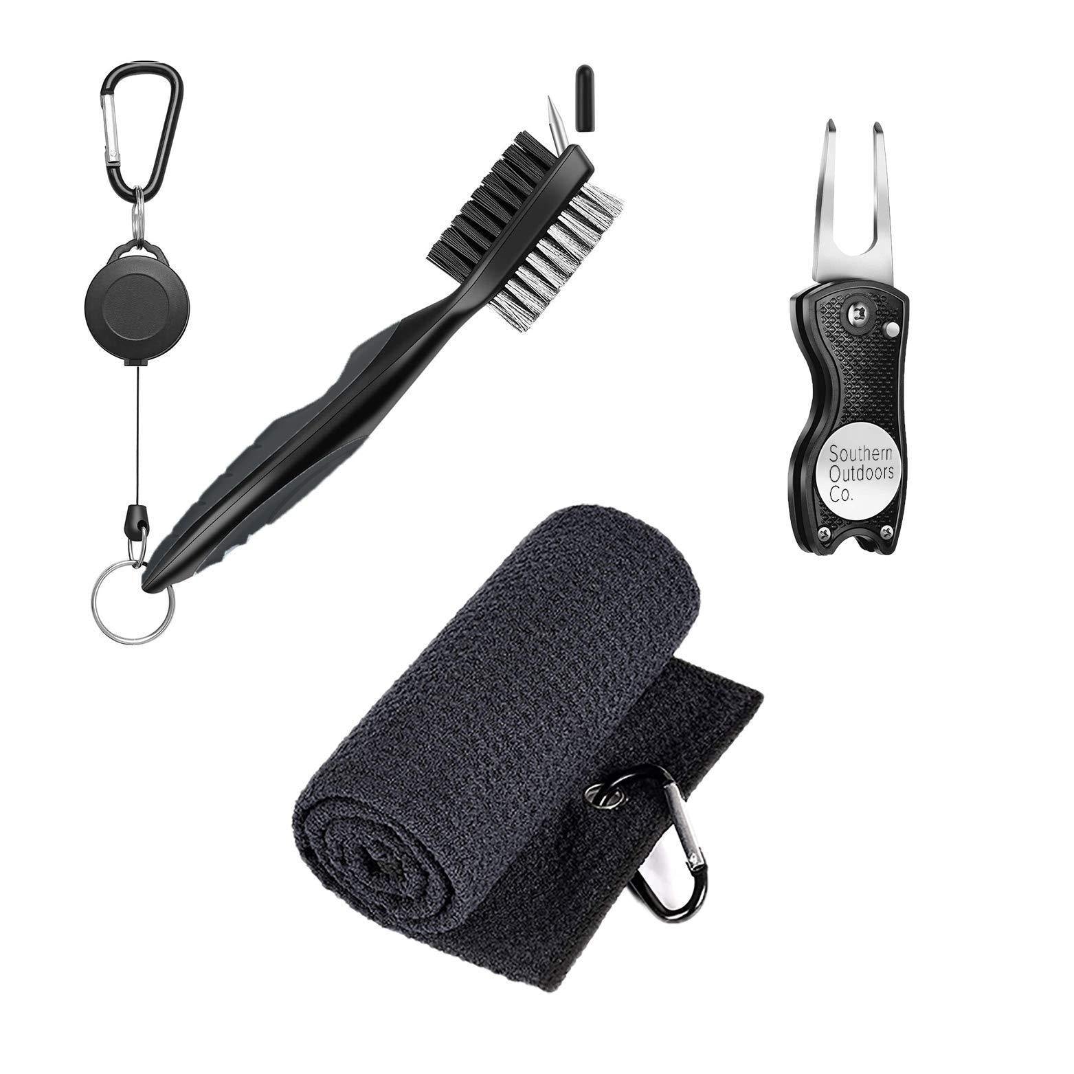 Southern Outdoors Co. Golf Accessories Bundle with Golf Towel, Golf Ball Marker - JOY2ESpree