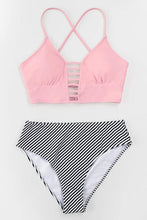 
                        
                          Load image into Gallery viewer, CUPSHE Women’s Bikini Swimsuit Floral Print Lace Up Strappy Two Piece Bathing Suit
                        
                      