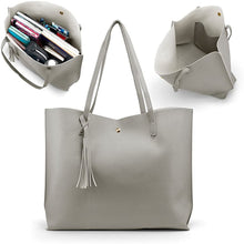 
                        
                          Cargar imagen en el visor de la galería, Oct17 Women Large Tote Bag - Tassels Faux Leather Shoulder Handbags, Fashion Ladies Purses Satchel Messenger Bags
                        
                      