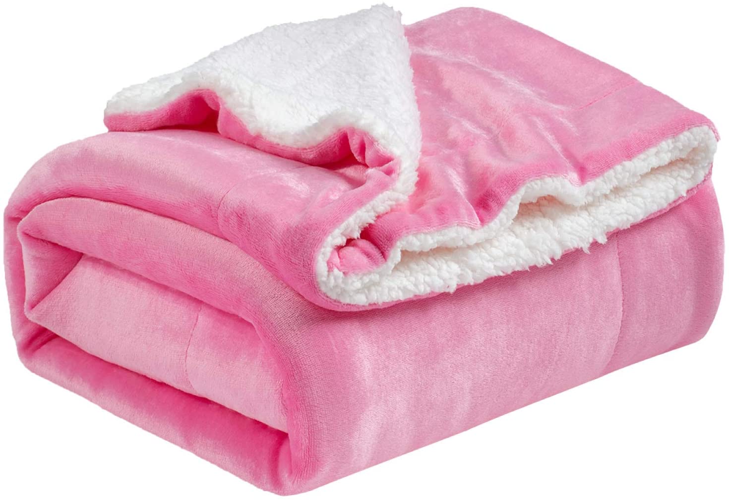 Bedsure Sherpa Fleece Blanket Throw Size Navy Lightweight Super Soft Cozy Luxury Bed Blanket Microfiber