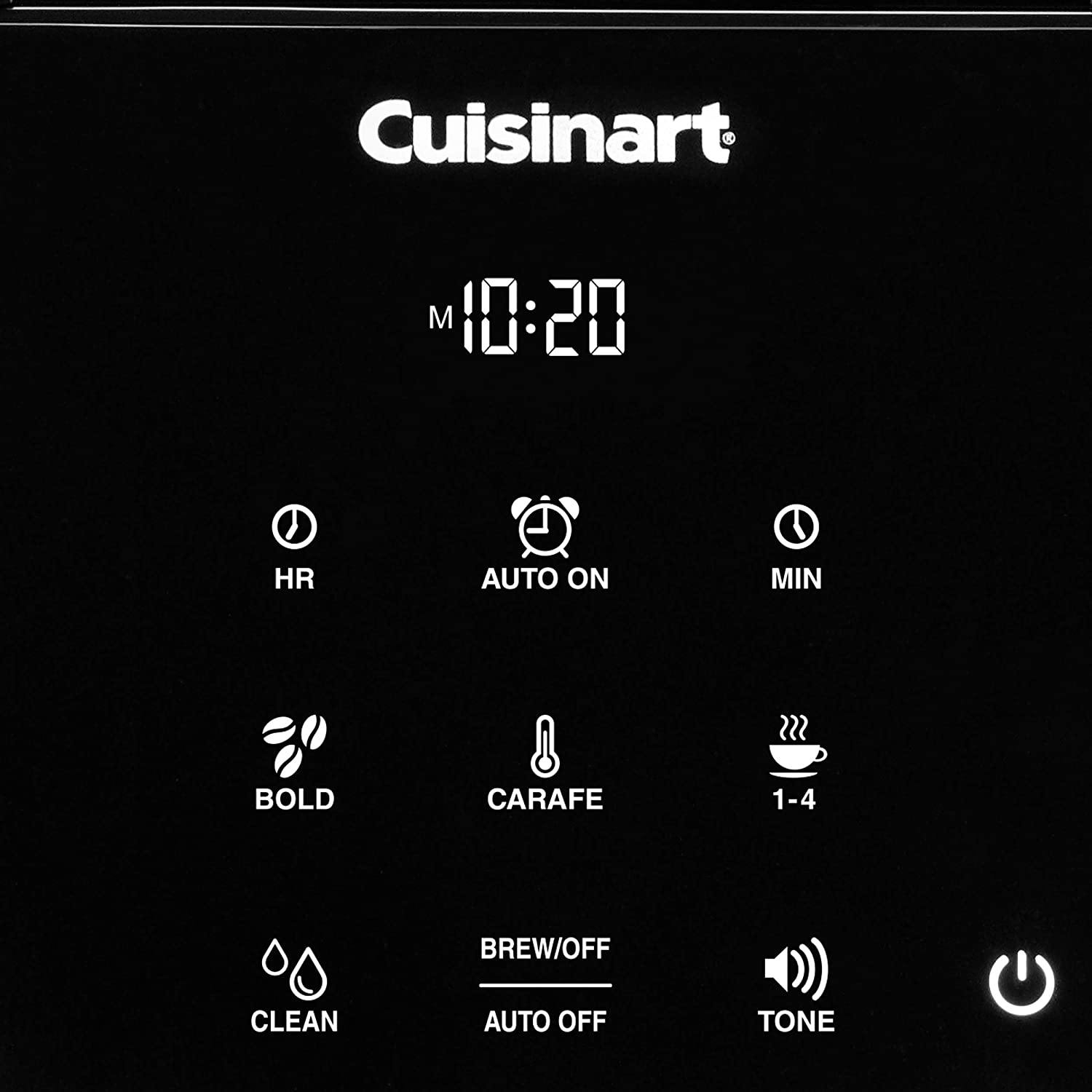 Cuisinart DCC-T20 14-Cup Programmable Coffeemaker Touchscreen, Black - JOY2ESpree