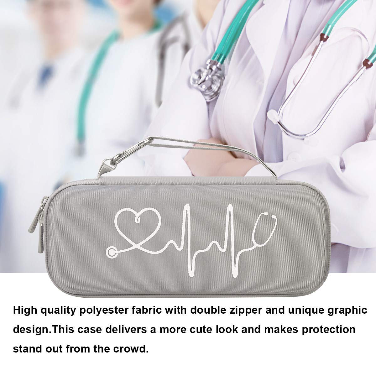 BOVKE Travel Case for 3M Littmann Classic III, Lightweight II S.E, Cardiology IV Diagnostic
