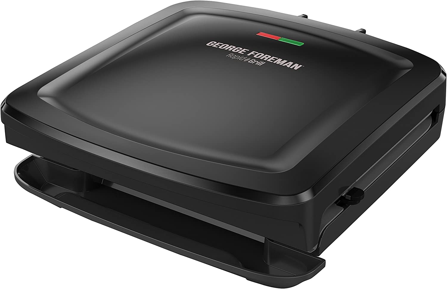 George Foreman Rapid Grill Series, 5-Serving Removable Plate Electric Indoor Grill and Panini Press, Black, RPGV3801BK - JOY2ESpree