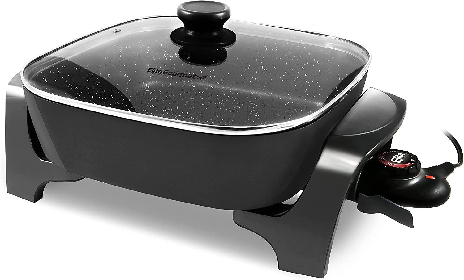 Elite Gourmet EG-6203 PFOA-Free 16"x 3"x3.2" Scratch Resistant - JOY2ESpree