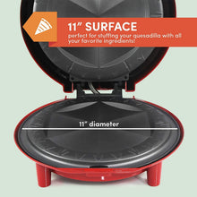 
                        
                          Muat gambar ke penampil Galeri, Elite Gourmet Mexican Taco Tuesday Quesadilla Maker, Easy-Slice 6-Wedge, Grilled Cheese, 11 Inch, Red - JOY2ESpree
                        
                      
