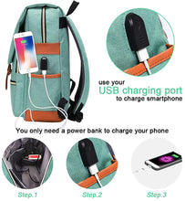 
                        
                          Muat gambar ke penampil Galeri, Modoker Vintage Laptop Backpack for Women Men,School College Backpack
                        
                      