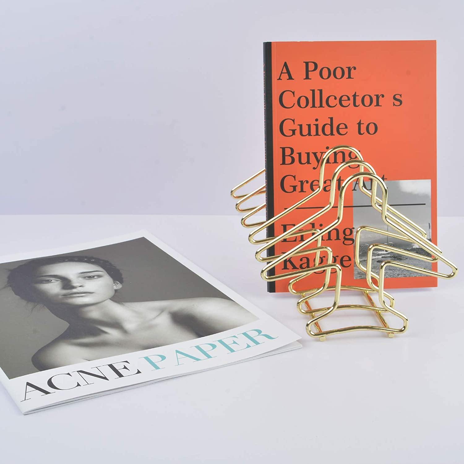 File Sorter Organizer 5 Section Iron Wire Book Ends Magazine Holder Rack Desktop Book Stand to Storage Mail,Paper,Document,Folder,Record - JOY2ESpree