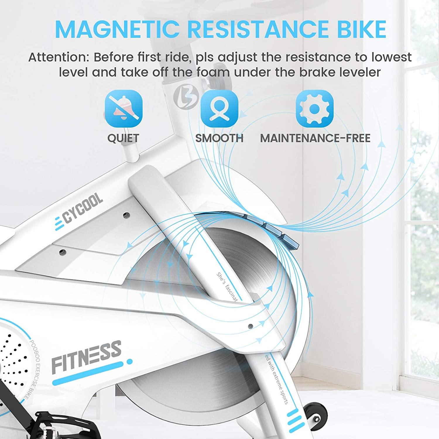 Afully Indoor Cycling Bike, Exercise Bikes Magnetic Resistance Stationary Bike - JOY2ESpree