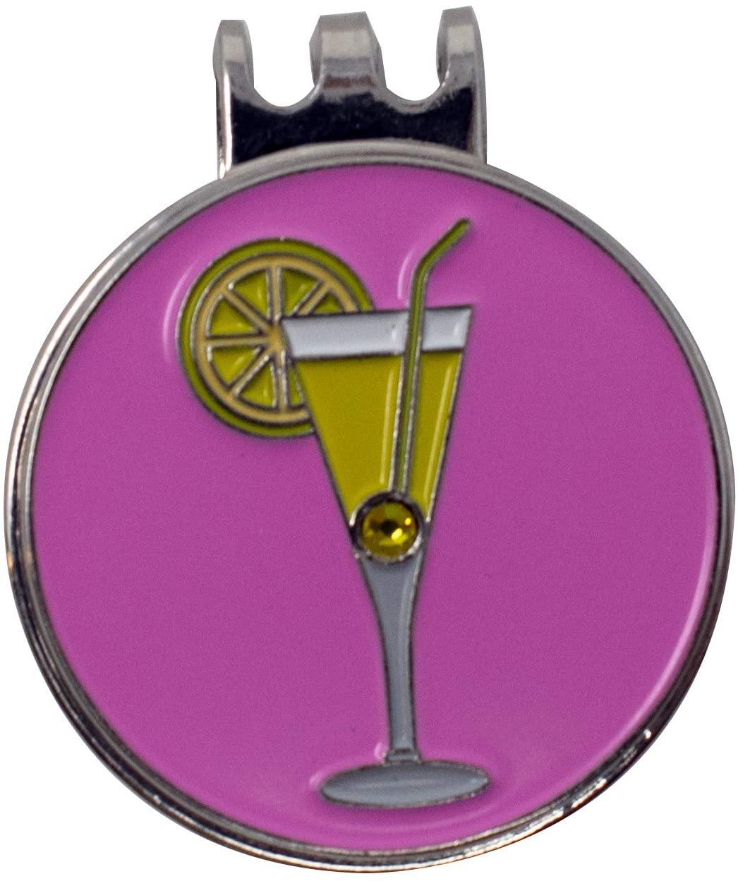 DA VINCI Magnetic Golf Hat Clip with 1 Inch Embossed Metal Golf Ball Marker - JOY2ESpree
