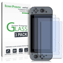 
                        
                          Load image into Gallery viewer, amFilm Tempered Glass Screen Protector for Nintendo Switch 2017 (3-Pack) - JOY2ESpree
                        
                      