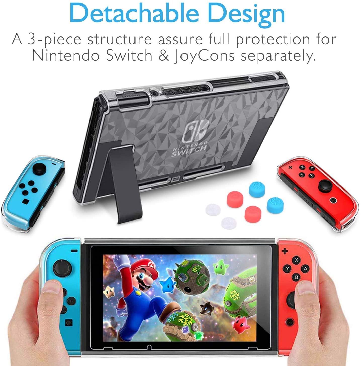 HEYSTOP Switch Case for Nintendo Switch Case Dockable with Screen Protector - JOY2ESpree
