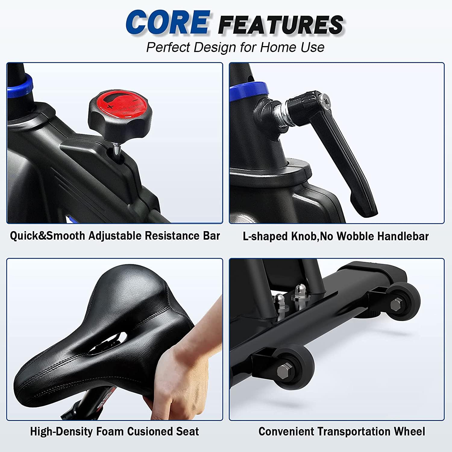 LABODI Exercise Bike, Stationary Indoor Cycling Bike, Cycle Bike for Home Cardio Gym - JOY2ESpree