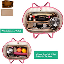 
                        
                          गैलरी व्यूवर में इमेज लोड करें, MA STRAP Felt Insert Organizer Bag Handbag Organizer Insert with Zipper Pouch for Speedy Neverfull Longchamp Tote
                        
                      