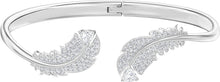 
                        
                          Load image into Gallery viewer, SWAROVSKI Women's Nice Bangle Bracelet Collection, Rhodium Finish, Clear Crystals - JOY2ESpree
                        
                      