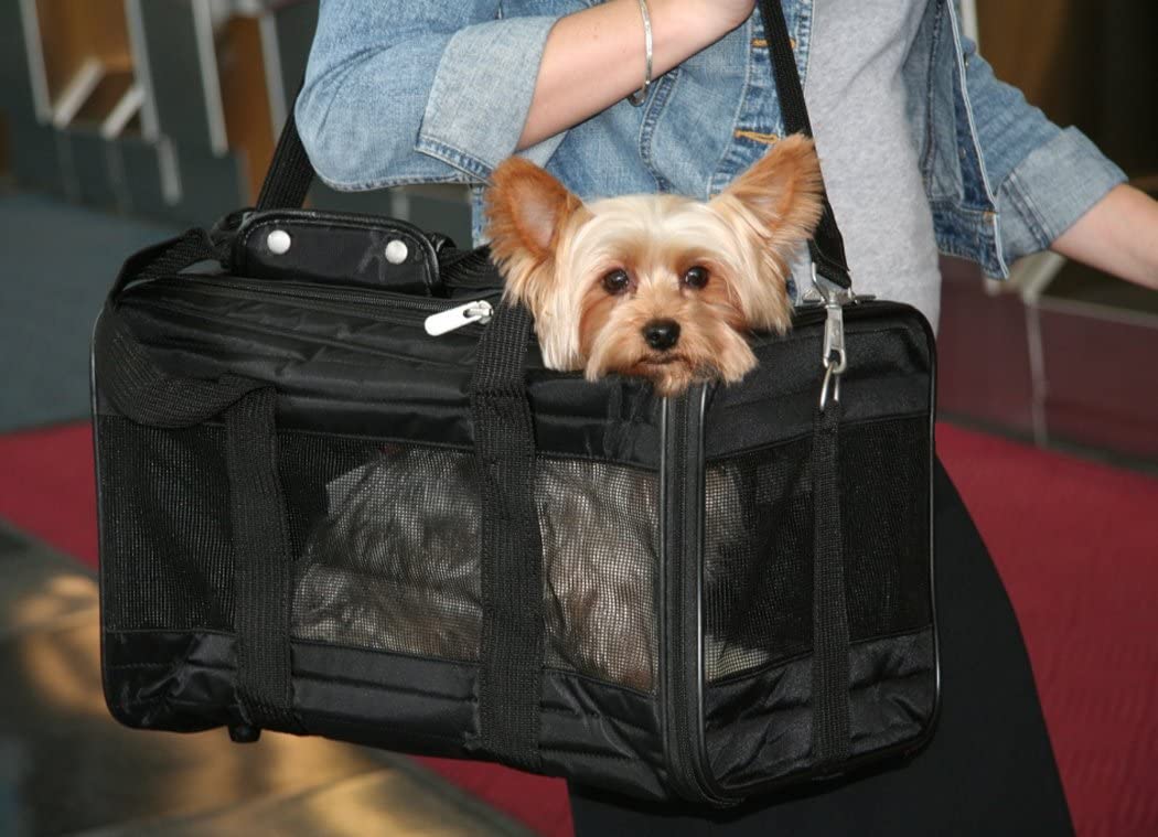 Sherpa Original Deluxe Airline Approved Pet Carrier, Medium, Black