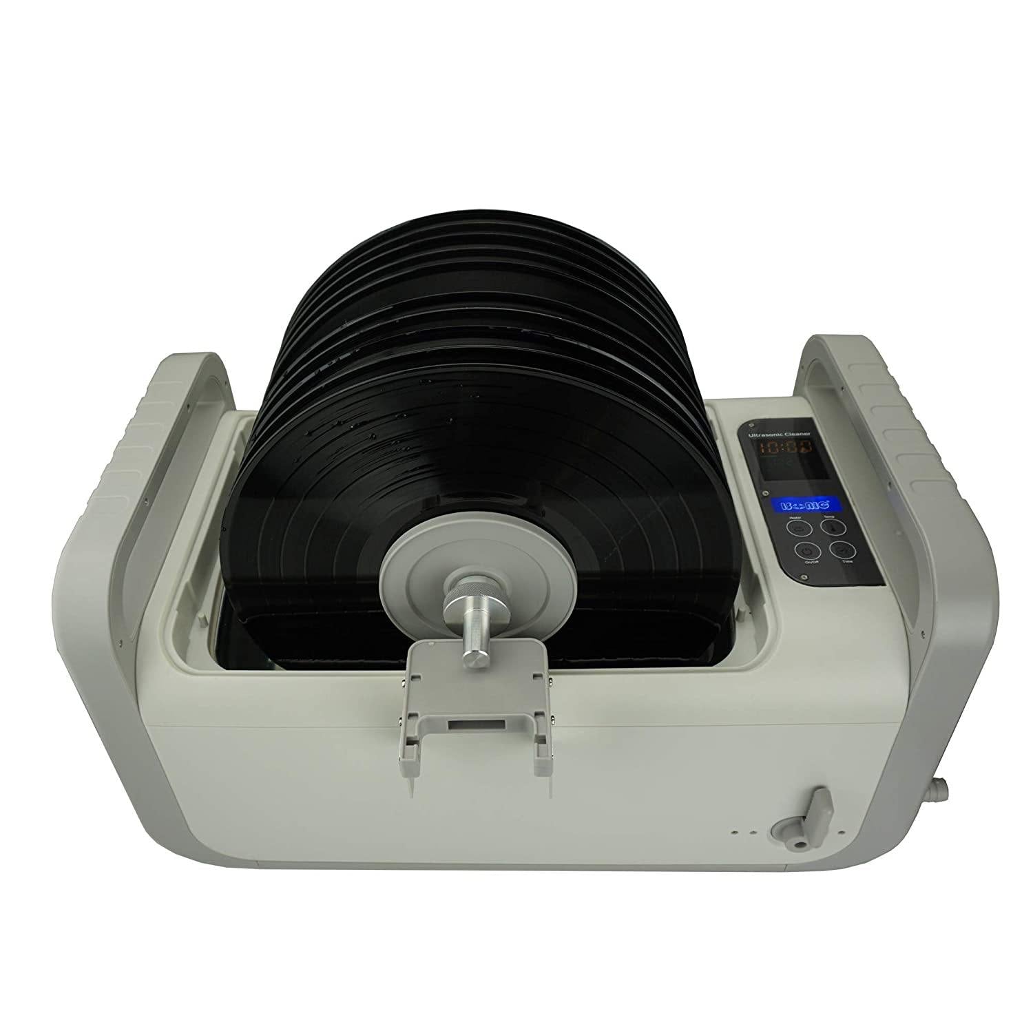 iSonic P4875II+MVR10 Motorized Ultrasonic Vinyl Record Cleaner, 110V (10-Records) - JOY2ESpree