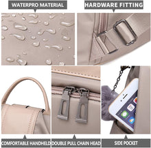 
                        
                          Load image into Gallery viewer, Women Backpack Purse Waterproof Nylon Anti-theft Rucksack Lightweight Shoulder Bag
                        
                      