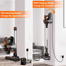 
                        
                          गैलरी व्यूवर में इमेज लोड करें, Cordless Vacuum Cleaner, 23Kpa Strong Suction Stick Vacuum with 45min Max Long Runtime Detachable Battery - JOY2ESpree
                        
                      