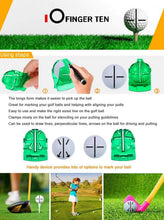 
                        
                          गैलरी व्यूवर में इमेज लोड करें, FINGER TEN Golf Ball Marker Line Drawing Tool 4 Color Value Pack Template Liner Stencil Putt Alignment - JOY2ESpree
                        
                      