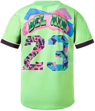 
                        
                          Muat gambar ke penampil Galeri, MOLPE 90s Hip Hop Clothing for Men and Women, Unisex Bel Air 23 Baseball Jersey, Mens Printed Urban Shirts for Party
                        
                      