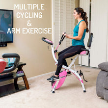 
                        
                          Cargar imagen en el visor de la galería, PLENY 3-in-1 Total Body Workout Exercise Bike w/Backlit Screen, High Backrest, Adjustable Resistance Bands for Arm &amp; Leg, and 300 lbs Weight Support - JOY2ESpree
                        
                      
