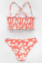 
                        
                          Muat gambar ke penampil Galeri, CUPSHE Women's Floral Smocked Bandeau Bikini Sets
                        
                      