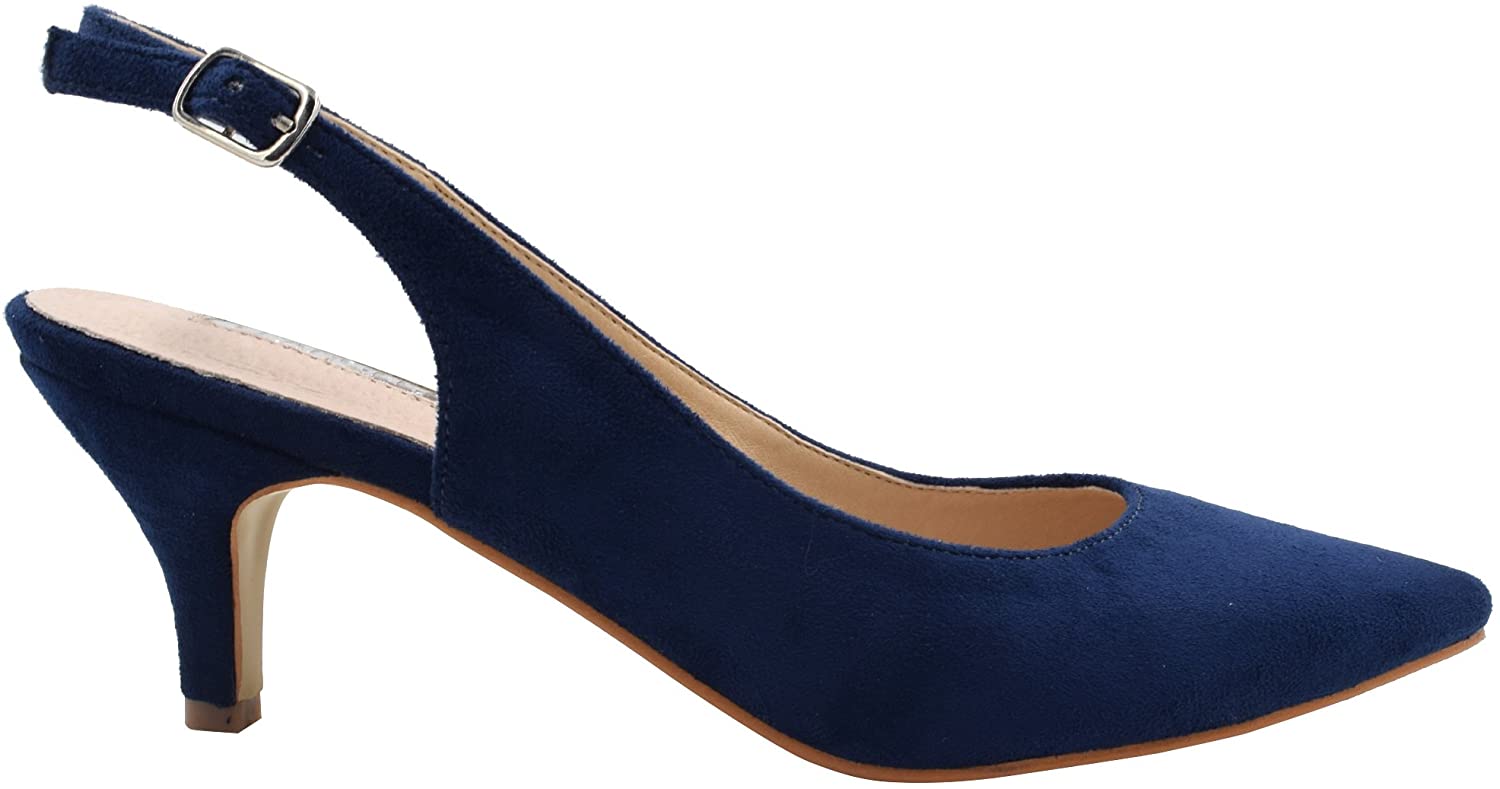 Greatonu Womens Slingback Dress Pump