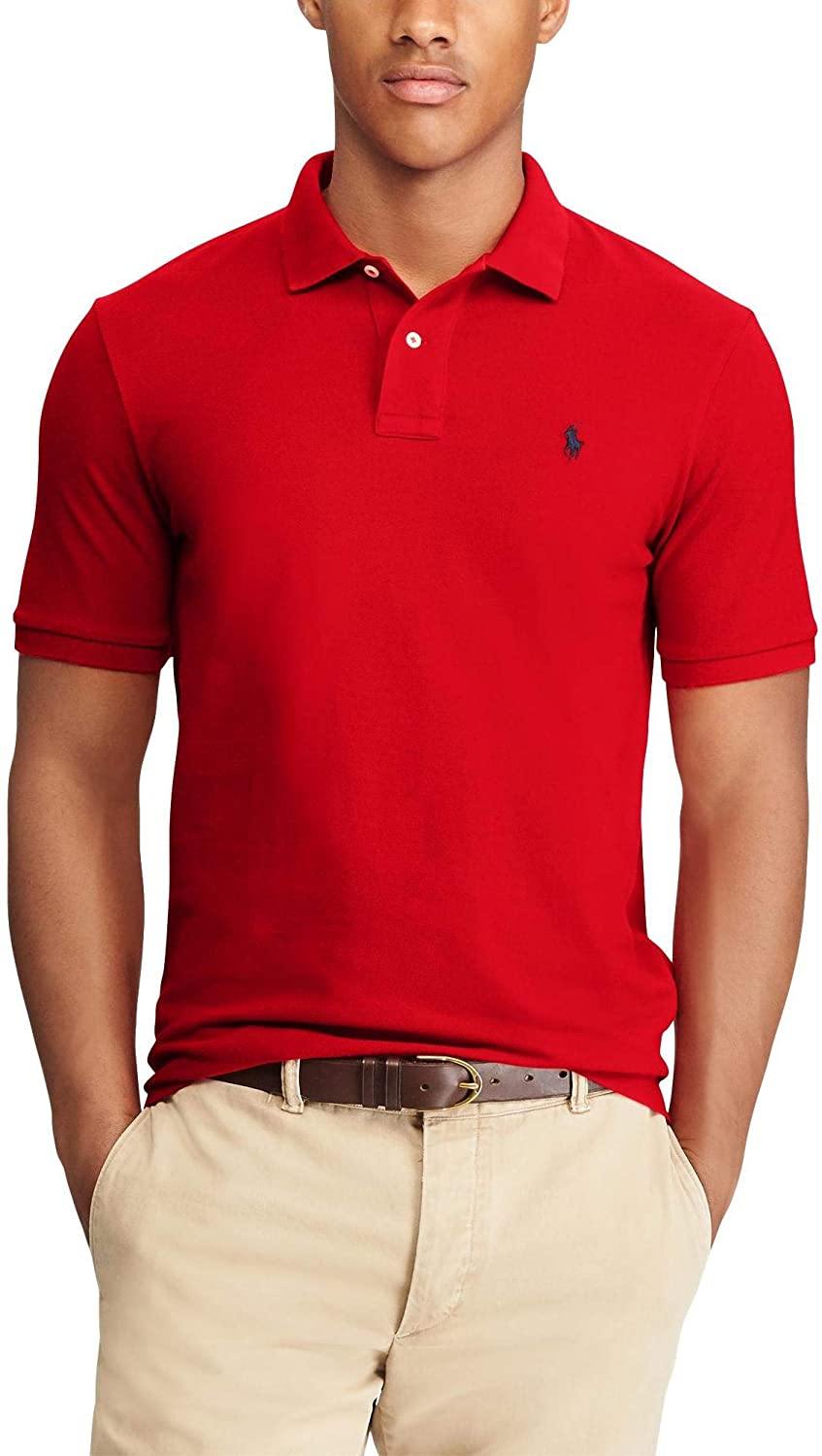 Polo RL Men's Custom Slim Fit Mesh Pony Shirt