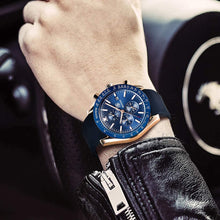 
                        
                          Muat gambar ke penampil Galeri, BENYAR Chronograph Mens Watch Quartz Movement 30M Waterproof | Leather Watch Strap
                        
                      
