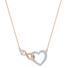 
                        
                          Load image into Gallery viewer, SWAROVSKI Women's Infinity Heart Jewelry Collections, Rose Gold Tone &amp; Rhodium Finish, Clear Crystals - JOY2ESpree
                        
                      