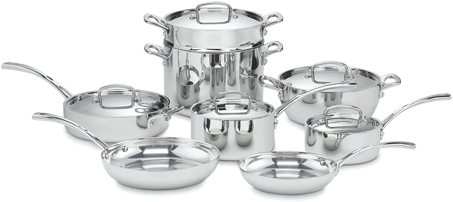 Cuisinart French Classic Tri-Ply Stainless 10-Piece Cookware Set - JOY2ESpree