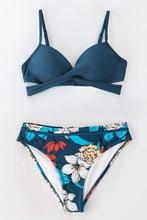 
                        
                          Muat gambar ke penampil Galeri, CUPSHE Women's Wrap Top Floral Bottom Bathing Suit Two Piece Sexy Swimsuit
                        
                      