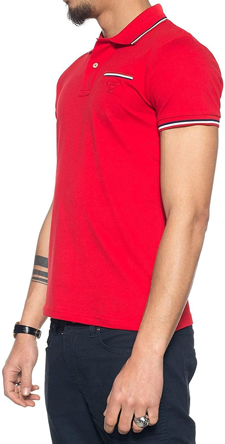 GANT Men's 3 Color Tipping Pique Short Sleeve Rugger (252161) - JOY2ESpree