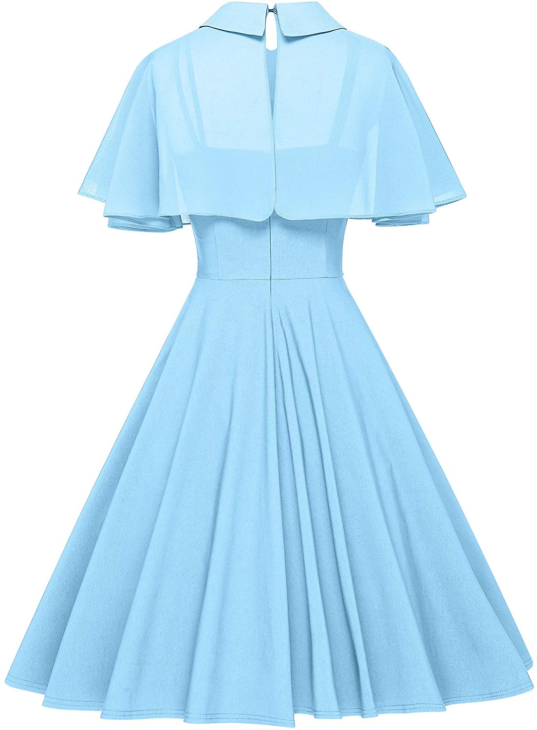GownTown Women's 1950s Cloak Two-Piece Cocktail Dress