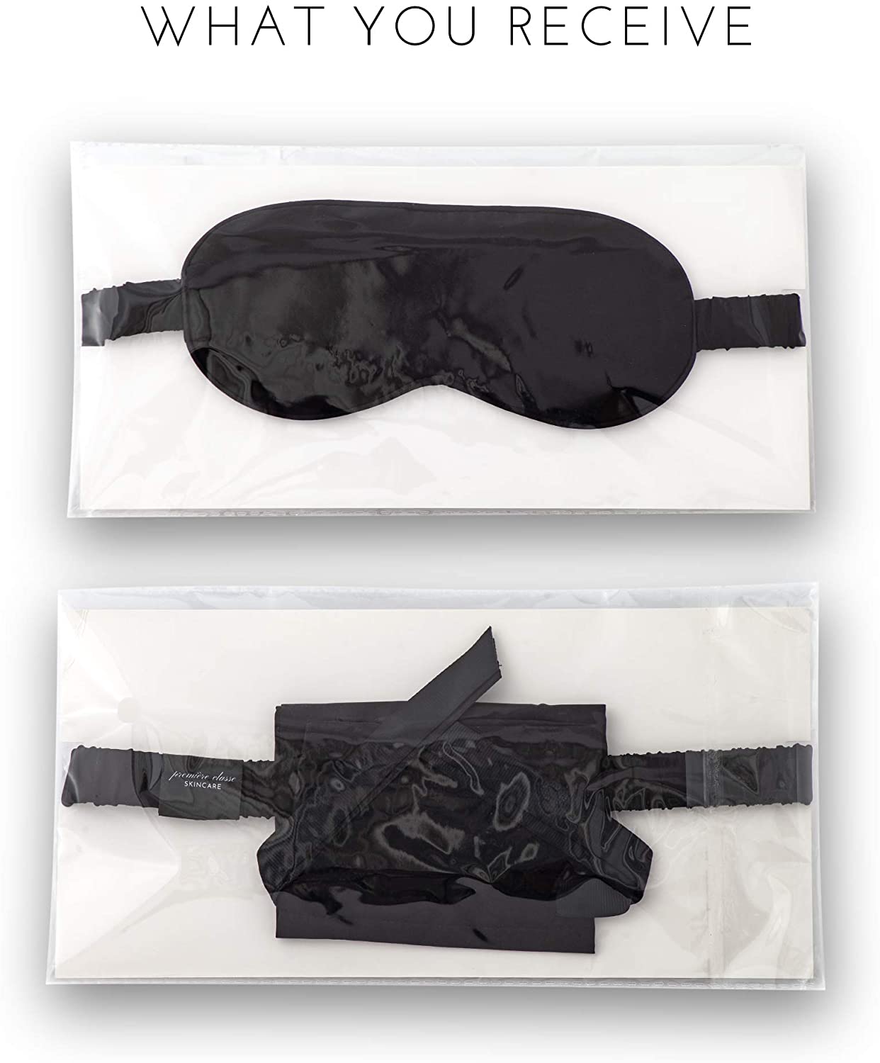 Silk Dreams Sleeping Mask with Pouch - Blackout Night Sleep Mask