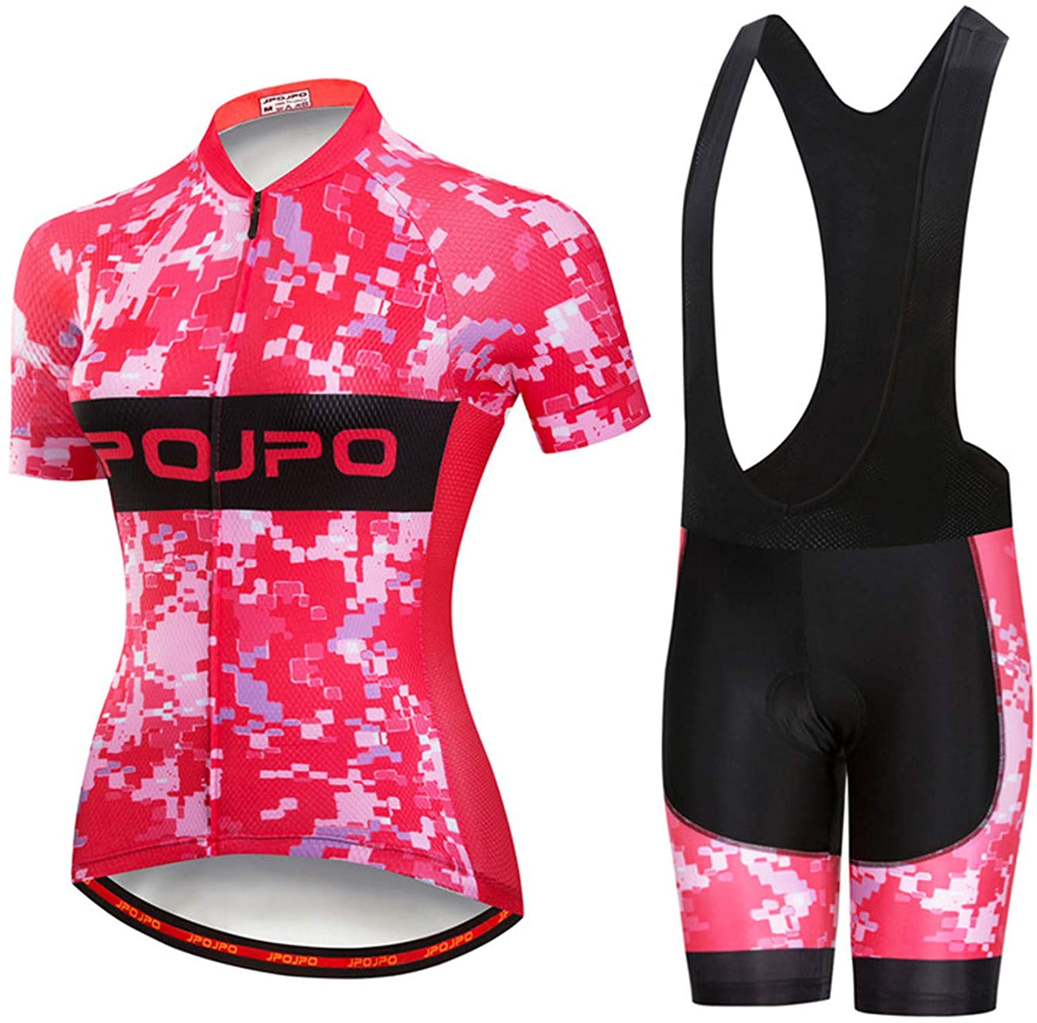 Women's Cycling Clothing Short Sleeve Bike Jersey Sets Bib Shorts Summer Cycling Sets Reflective